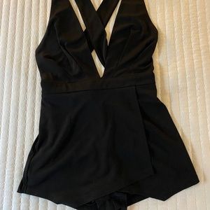 Sexy black mini dress